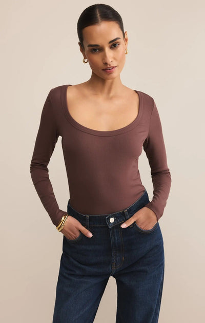 Second Skin Scoop Neck Top - Beloved Boutique