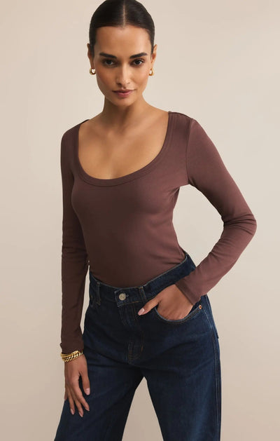Second Skin Scoop Neck Top - Beloved Boutique
