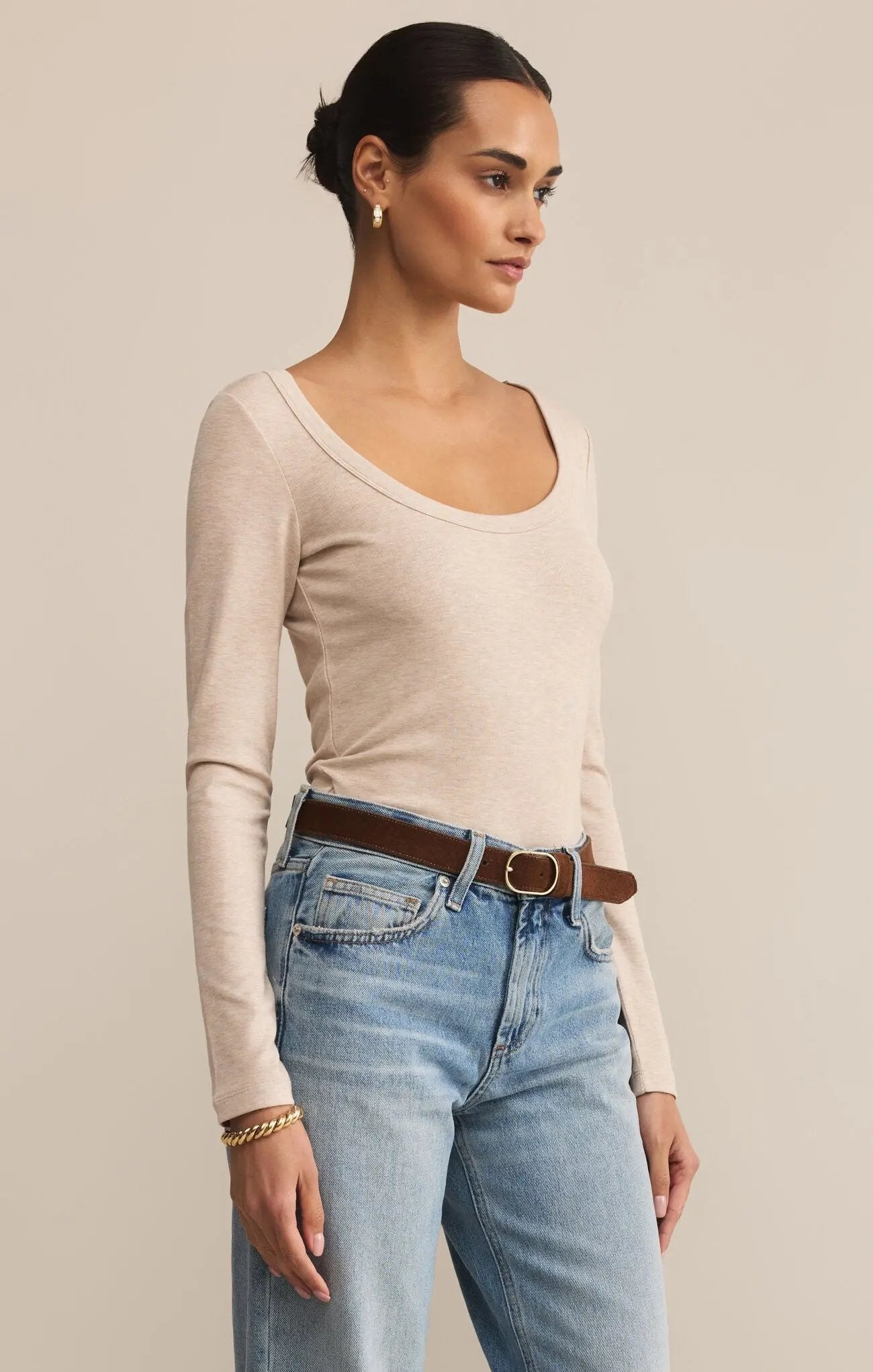 Second Skin Scoop Neck Top - Beloved Boutique