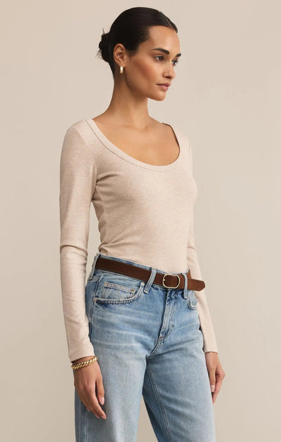 Second Skin Scoop Neck Top - Beloved Boutique
