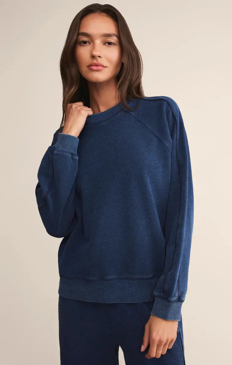 Sport Stripe Boyfriend Sweatshirt Z Supply