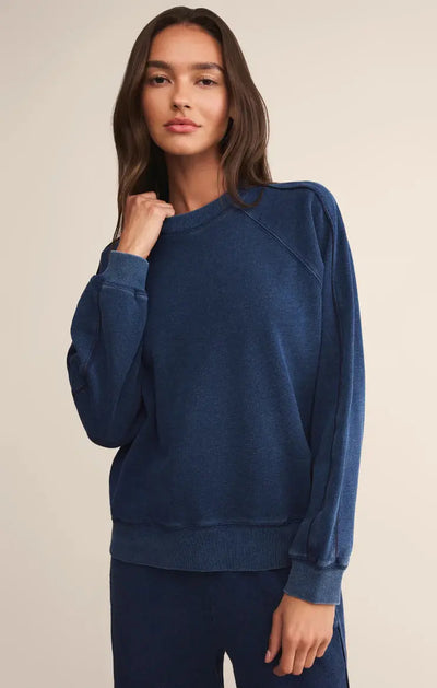 Sport Stripe Boyfriend Sweatshirt Z Supply