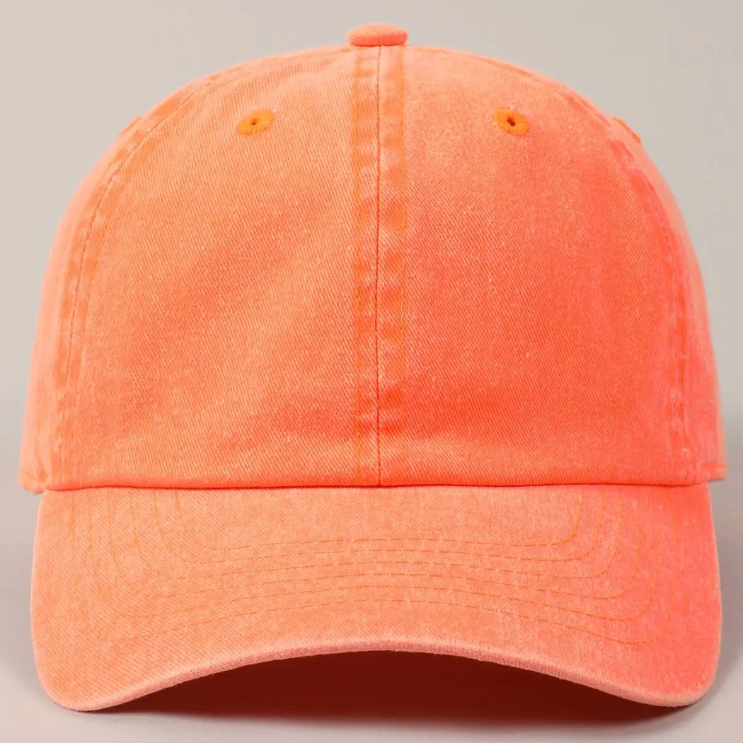 Stone Washed Baseball Cap - Beloved Boutique