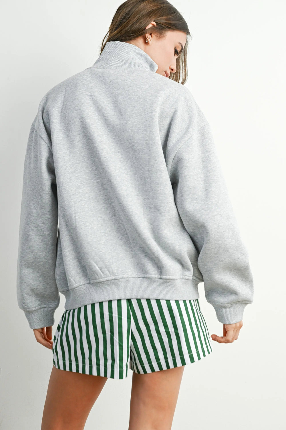 USA Half Zip Top Butter-melon