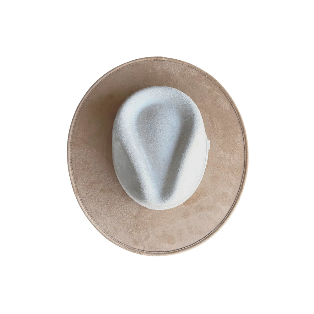 Unisex Vegan Suede Bi-Color Rancher Hats - Beloved Boutique 