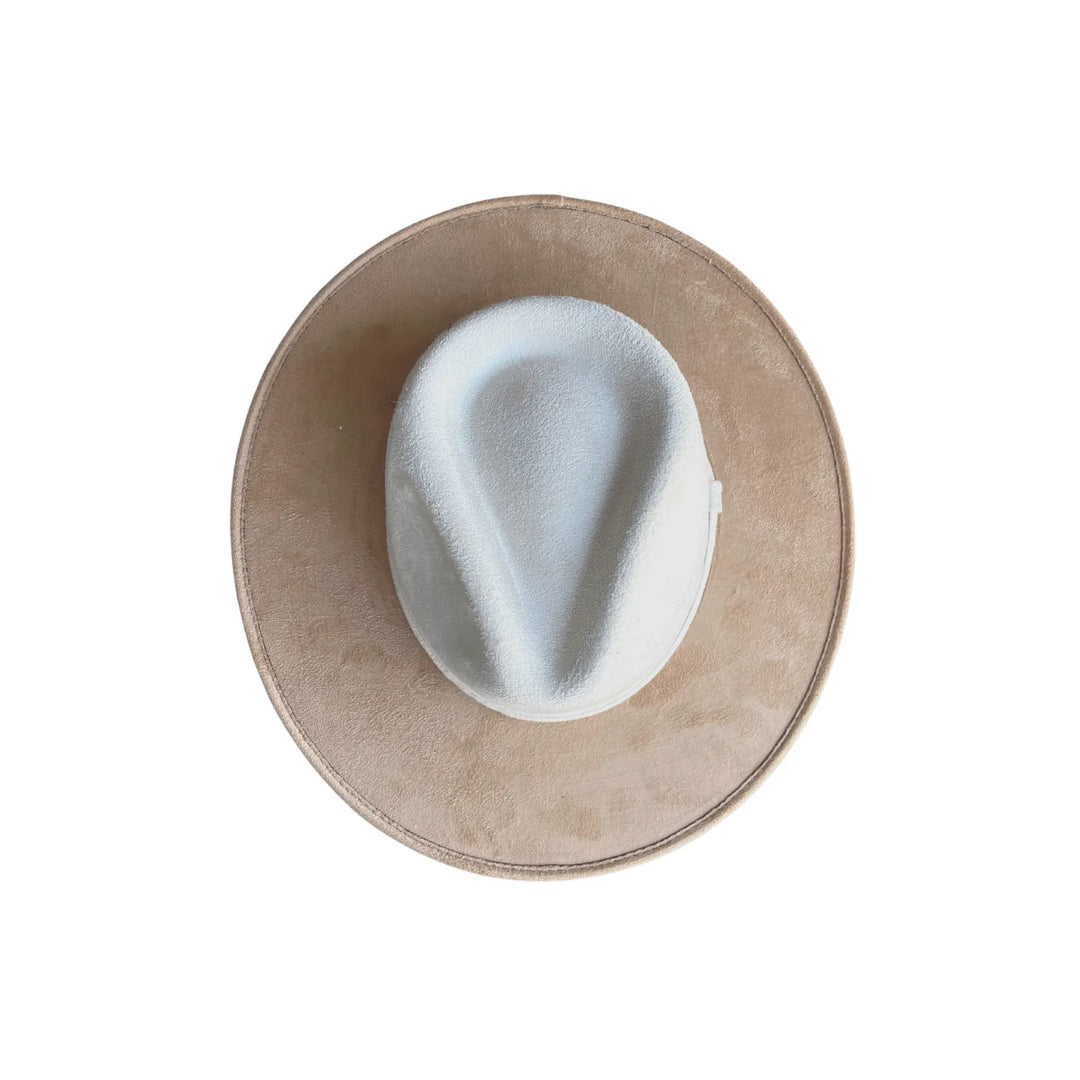 Unisex Vegan Suede Bi-Color Rancher Hats - Beloved Boutique 