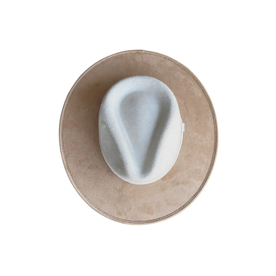 Unisex Vegan Suede Bi-Color Rancher Hats - Beloved Boutique 