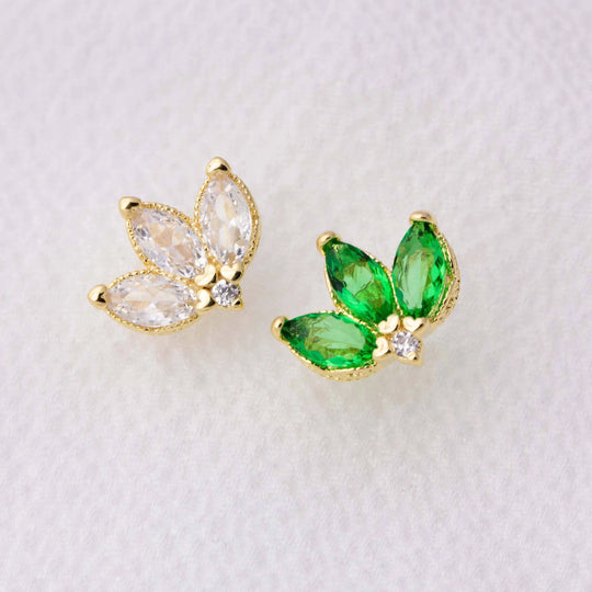 Vintage Lotus Flower Stackable Earrings GoldFi