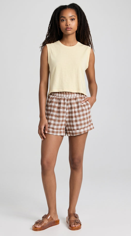 Sunday Gingham Short - Beloved Boutique 