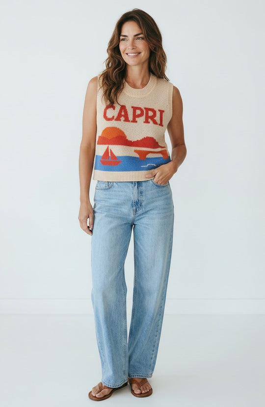 Capri City Knit Top - Beloved Boutique 