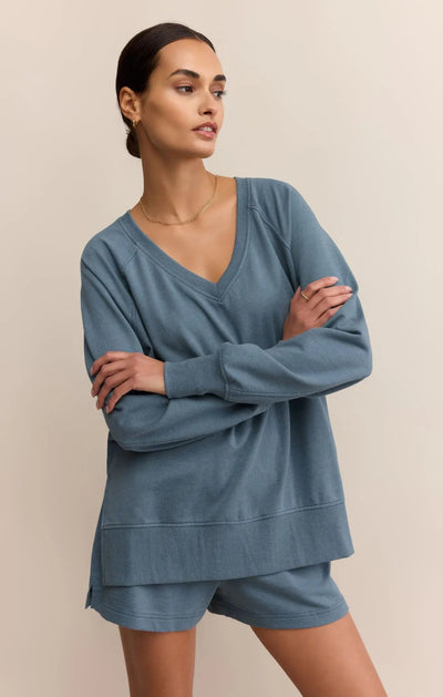 Weekender V Neck Top - Beloved Boutique