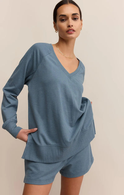 Weekender V Neck Top - Beloved Boutique