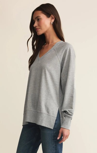Weekender V Neck Top - Beloved Boutique