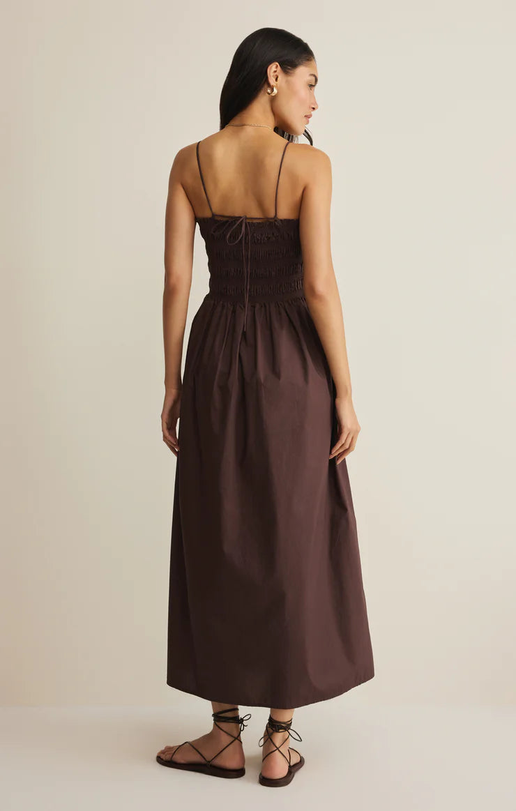 Cornelia Poplin Midi Dress - Beloved Boutique 