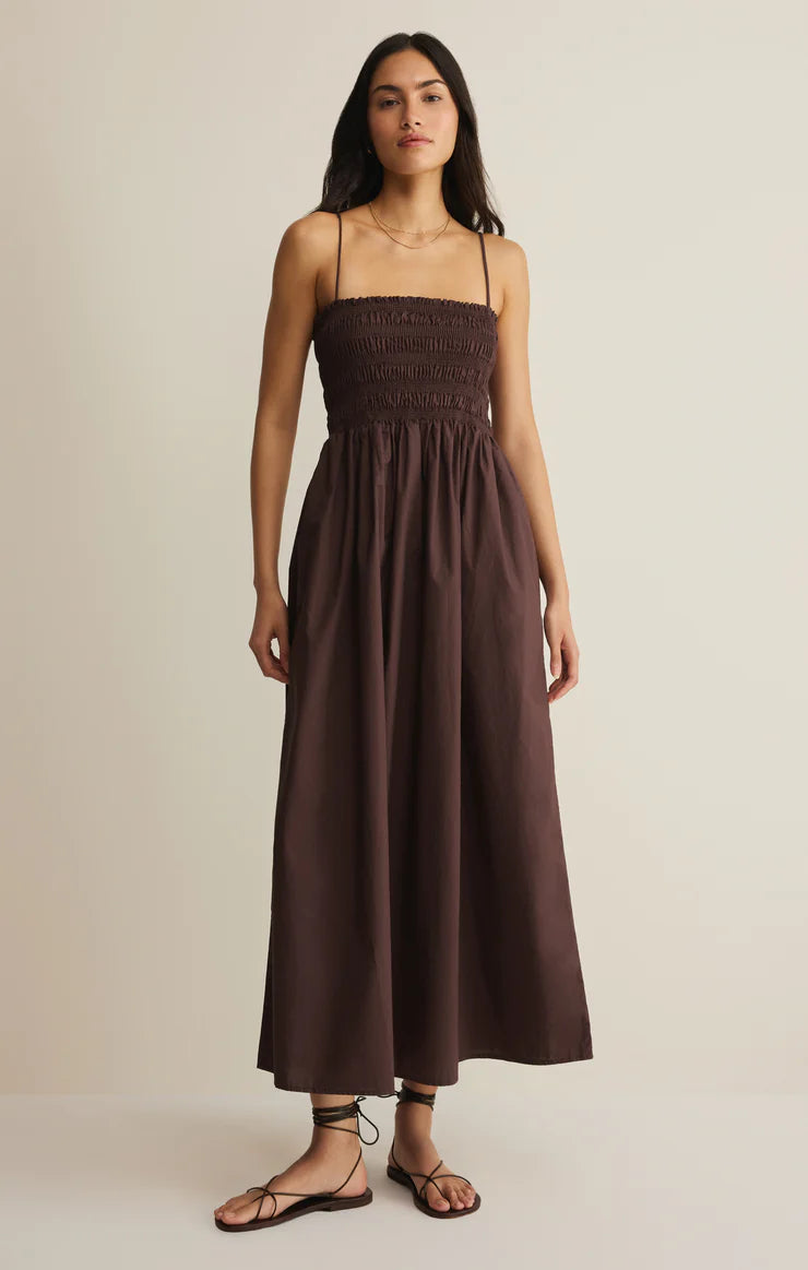 Cornelia Poplin Midi Dress - Beloved Boutique 
