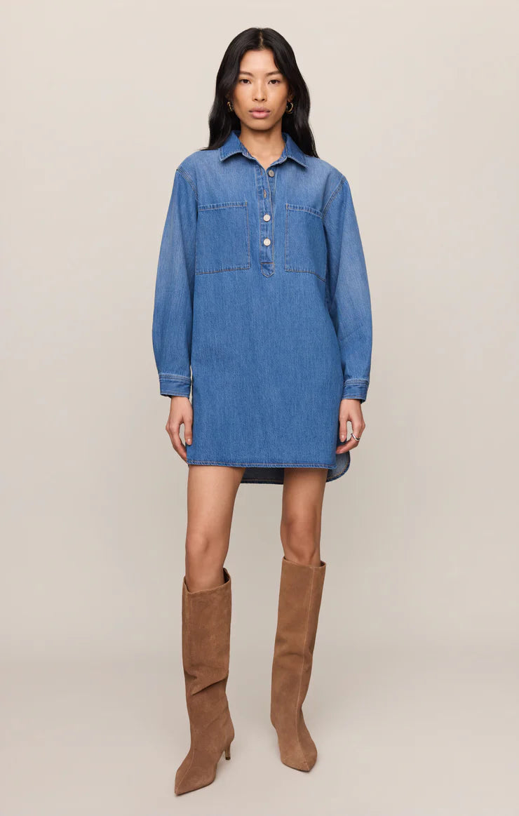 Lucie Denim Shirt Dress