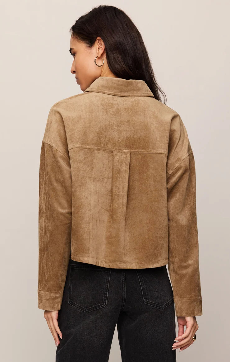 All Day Suede Cropped Jacket