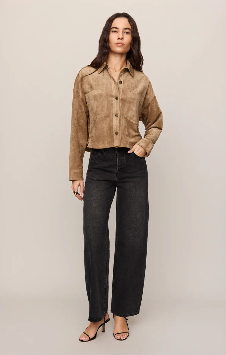 All Day Suede Cropped Jacket