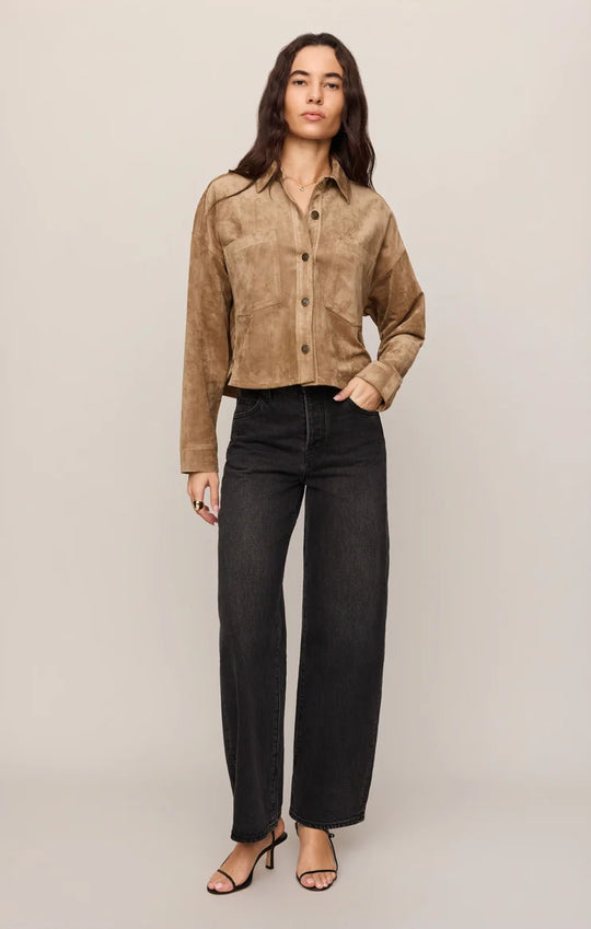 All Day Suede Cropped Jacket