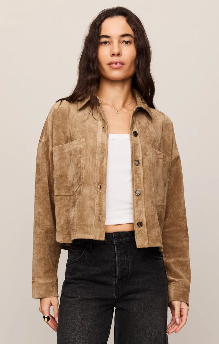 All Day Suede Cropped Jacket