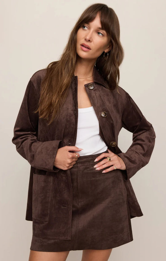 Decker Suede Chore Coat