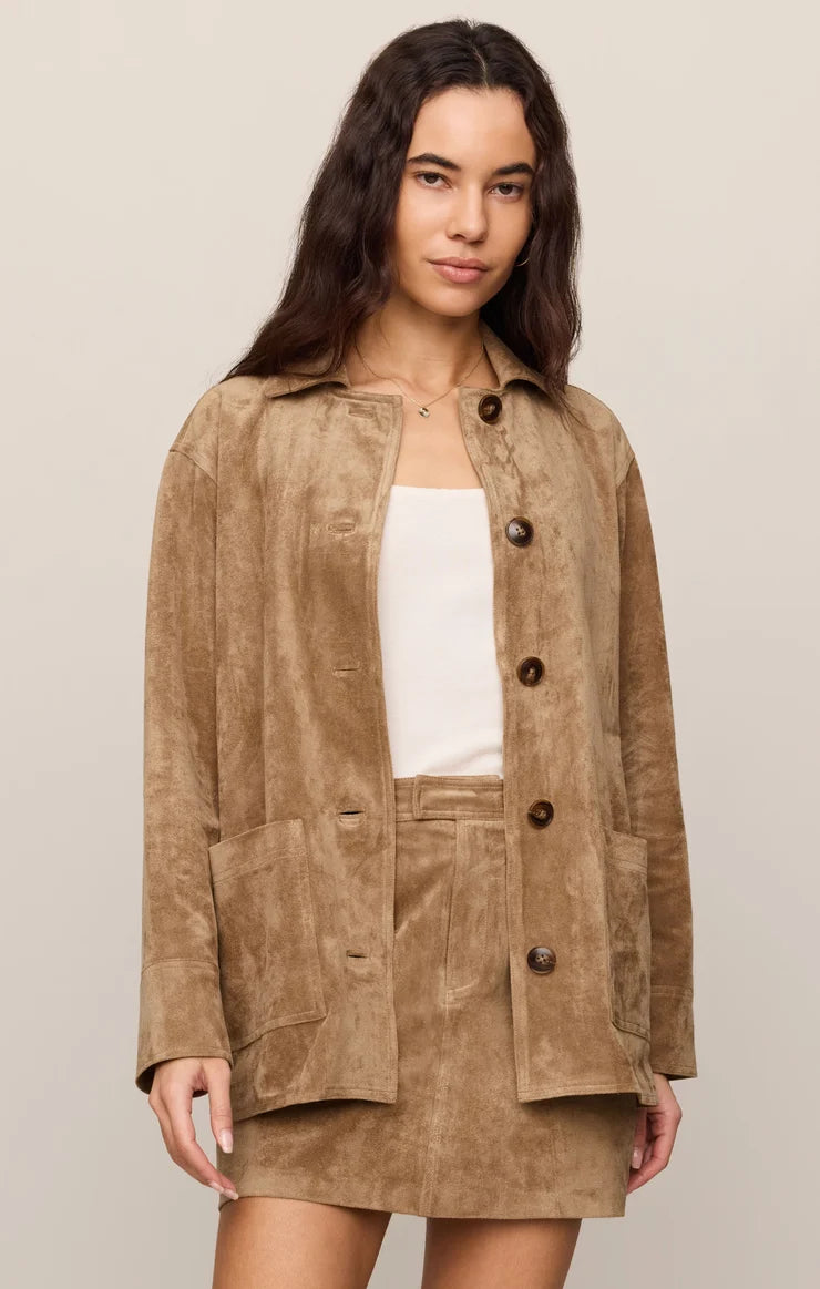 Decker Suede Chore Coat