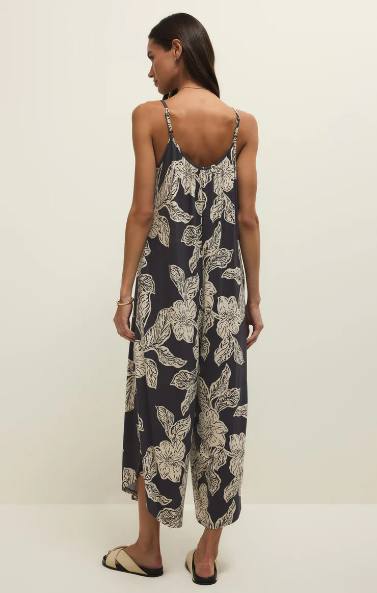 Flared Asha Floral Jumpsuit