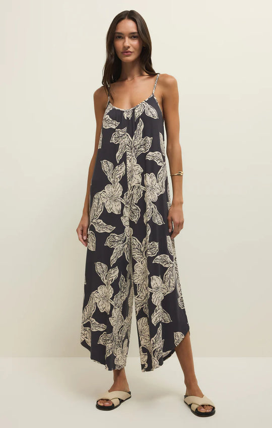 Flared Asha Floral Jumpsuit