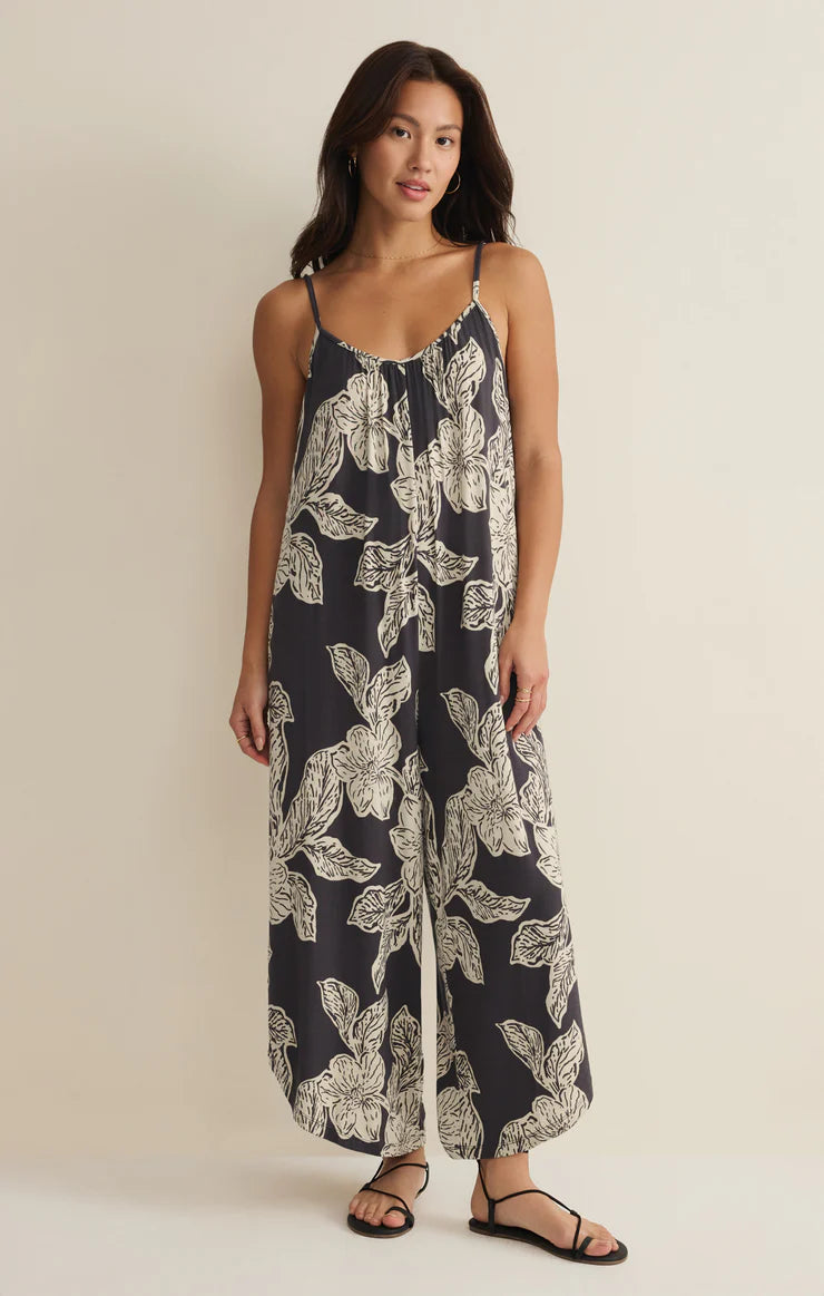 Flared Asha Floral Jumpsuit