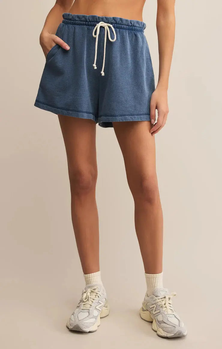 Gael Knit Denim Short Z Supply