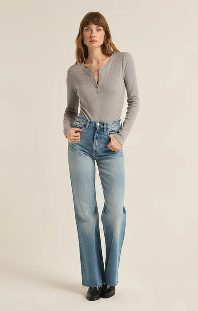 Samara Rib Henley Bodysuit Z Supply