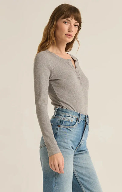 Samara Rib Henley Bodysuit Z Supply