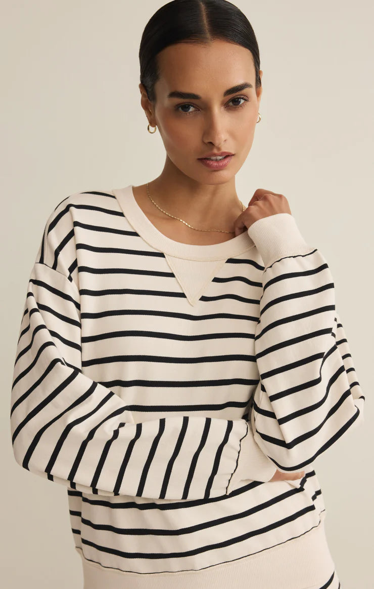 Stand Out Striped Sweatshirt