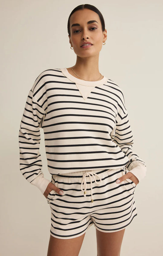 Stand Out Striped Sweatshirt