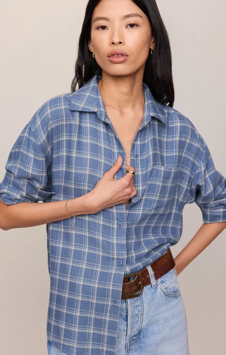 River Plaid Button Up