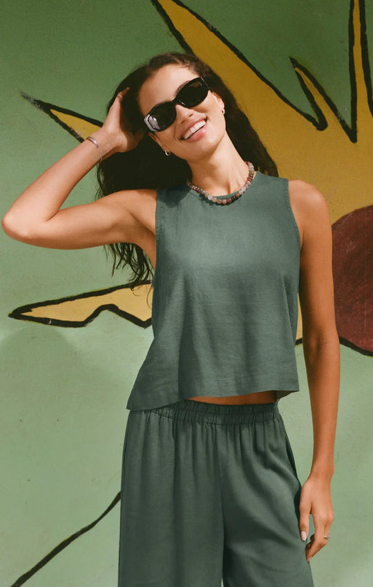 Sloane Linen Top - Beloved Boutique 