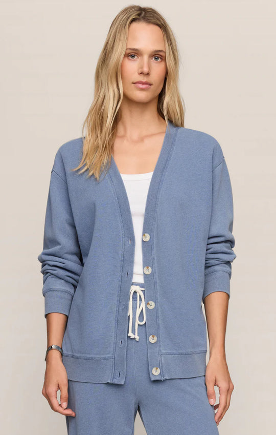Dazed End Knit Denim Cardigan