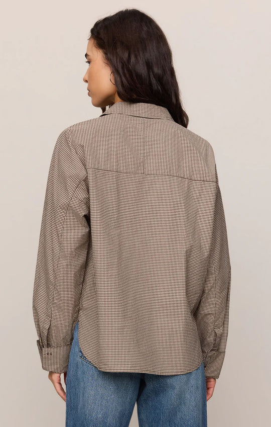 On Duty Gingham Top