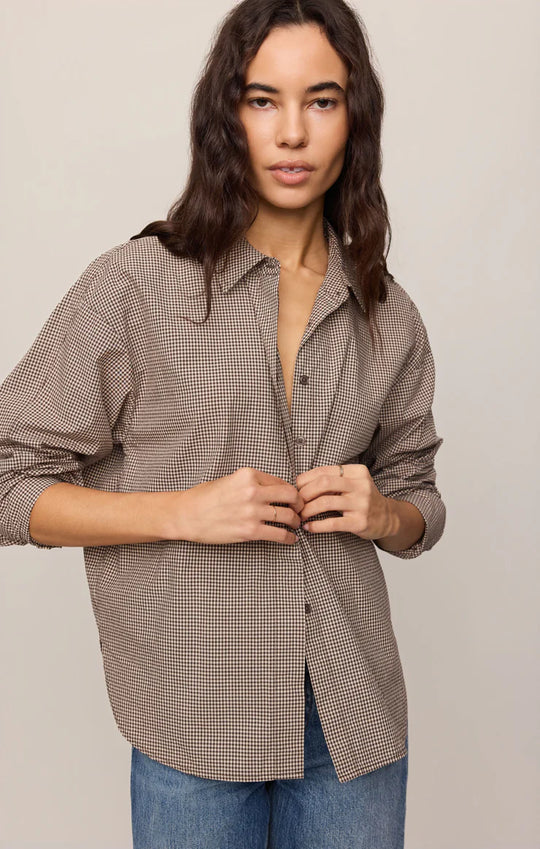 On Duty Gingham Top