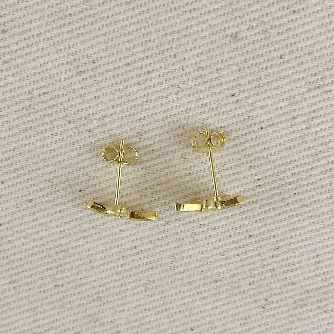 18k Gold Filled CZ Sea Star Stud Earrings - Beloved Boutique 