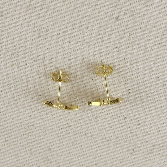 18k Gold Filled CZ Sea Star Stud Earrings - Beloved Boutique 