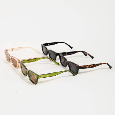 Acetate Rectangle Sunglasses Set - Beloved Boutique
