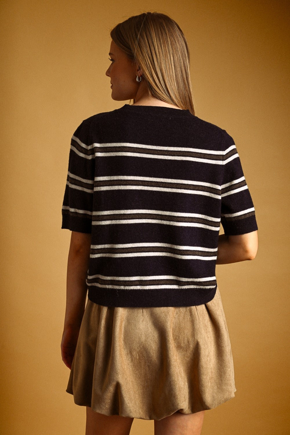Jennifer Striped Knit Top