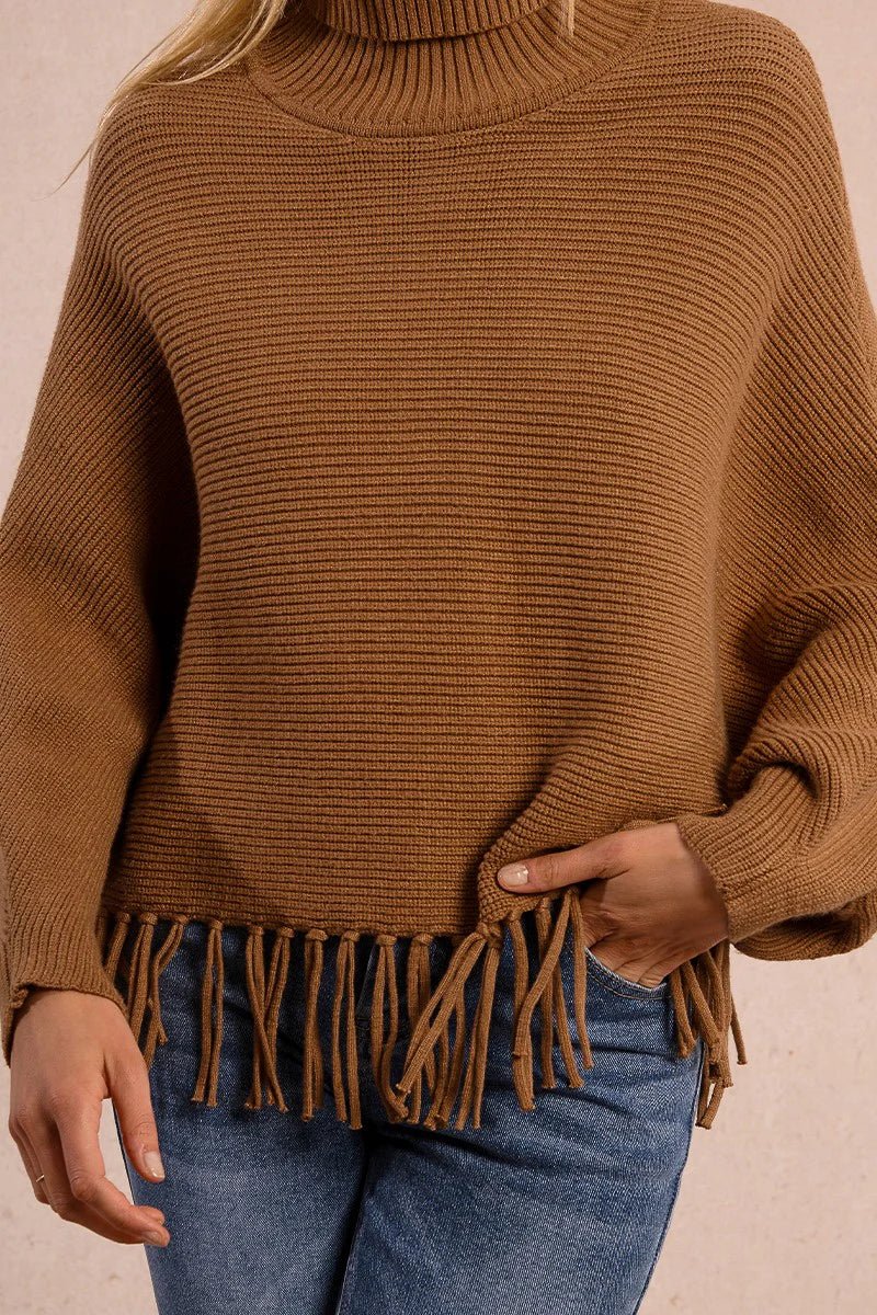Addison Fringe Sweater - Beloved Boutique