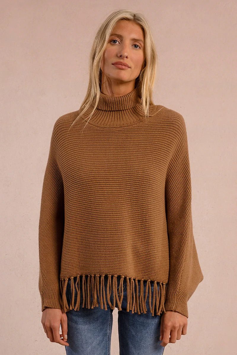 Addison Fringe Sweater - Beloved Boutique