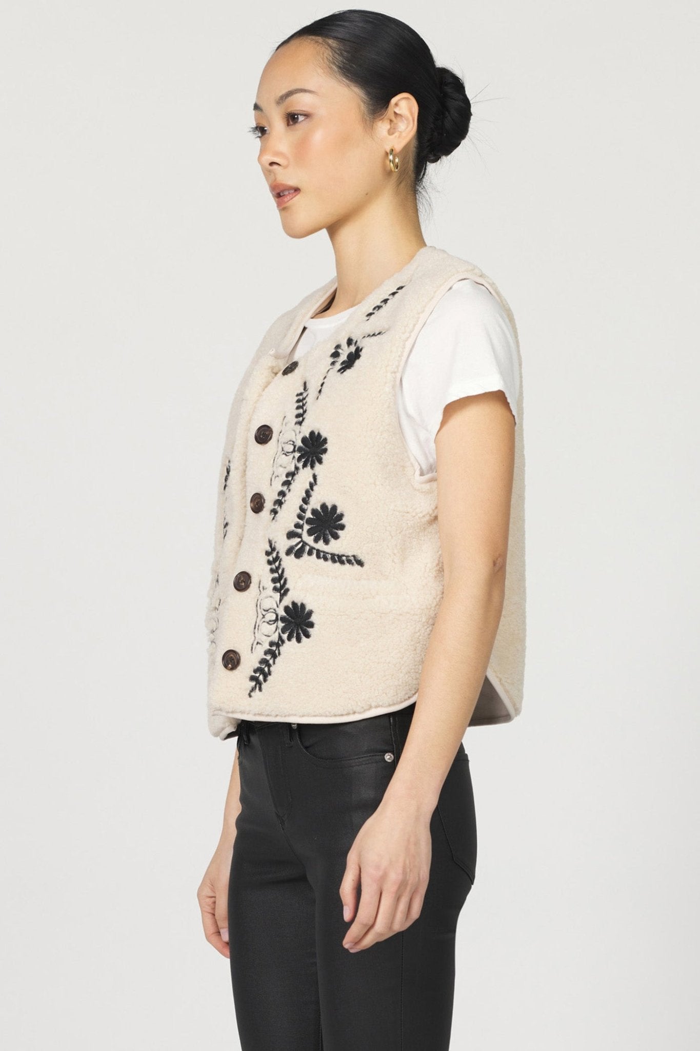 Adelaide Embroidered Vest - Beloved Boutique