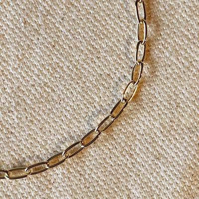 18k Gold Filled 2.5mm Cable Link Bracelet GoldFi