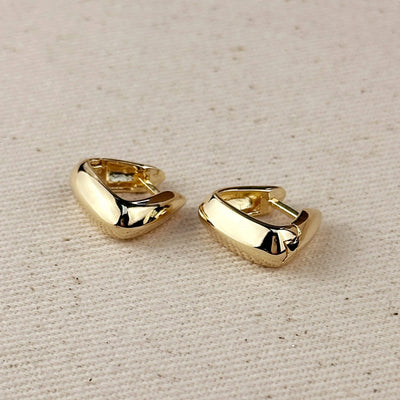 18k Gold Filled Shaped Hoop Earrings GoldFi