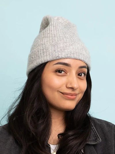 Rib Knit Cuffed Beanie