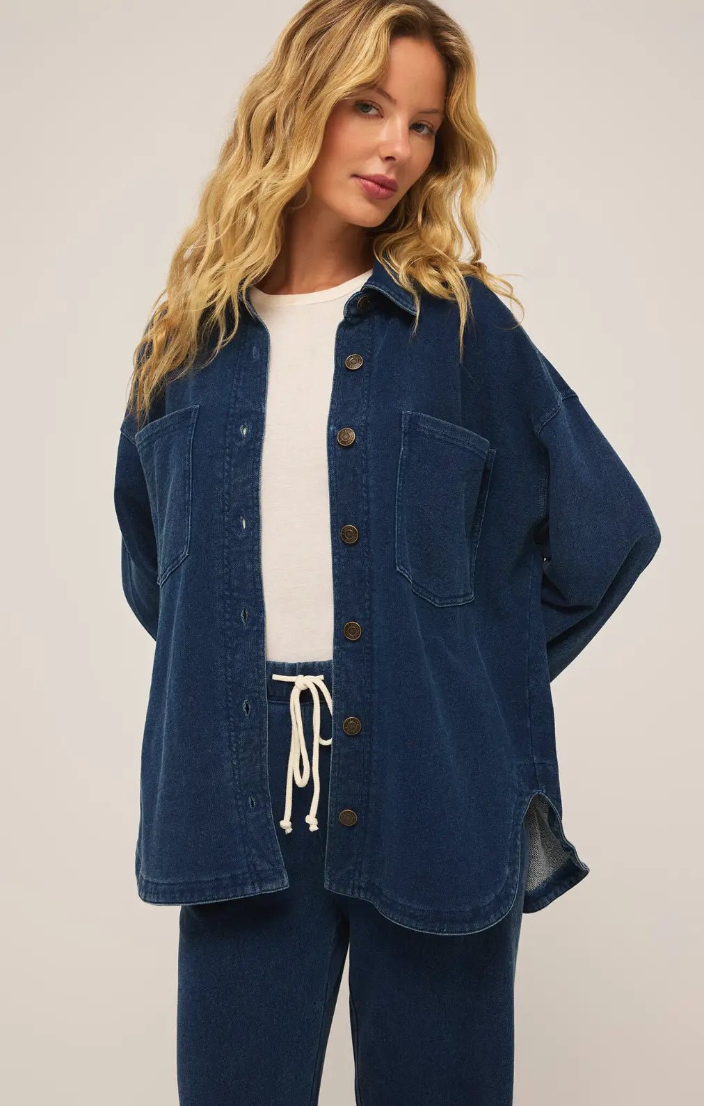 All Day Knit Denim Jacket - Beloved Boutique